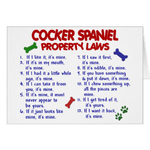 COCKER SPANIEL Property Laws 2