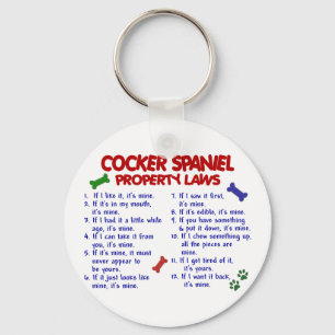 COCKER SPANIEL Property Laws 2 Keychain