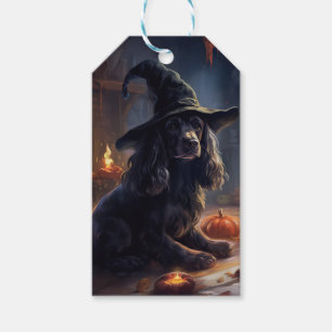 Cocker Spaniel Pumpkins Halloween Scary Gift Tags
