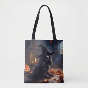 Cocker Spaniel Pumpkins Halloween Scary Tote Bag