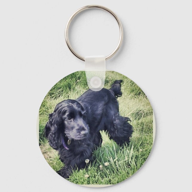 Cocker Spaniel Puppy Keychain (Front)