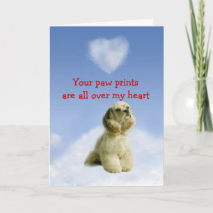 Cocker Spaniel Puppy Love Card