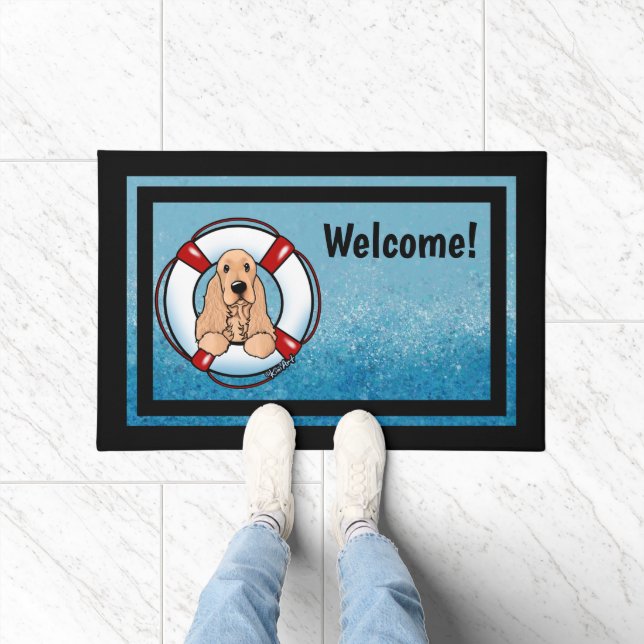 Cocker Spaniel Rescue Doormat (Indoor)