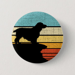  Cocker Spaniel Retro Vintage 60s 70s Dog Puppy  2 Inch Round Button