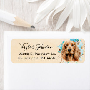 Cocker Spaniel Return Address Label
