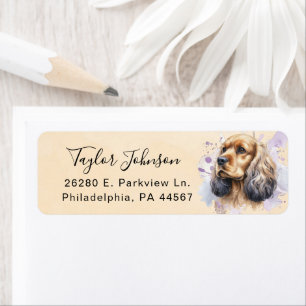 Cocker Spaniel Return Address Label