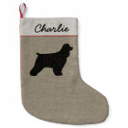 Cocker Spaniel Silhouette Cute Canine Holiday