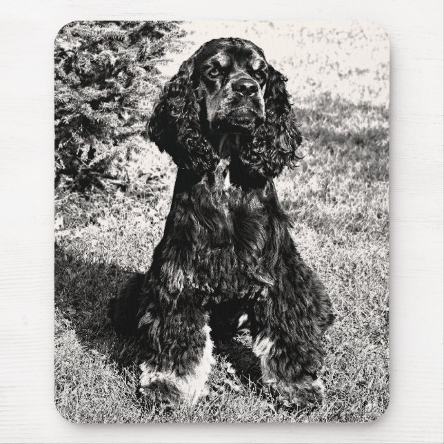 Cocker Spaniel Sketch Mouse Pad (Front)