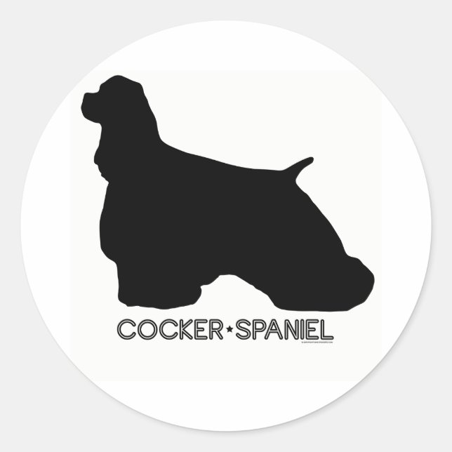 Cocker Spaniel Sticker (Front)