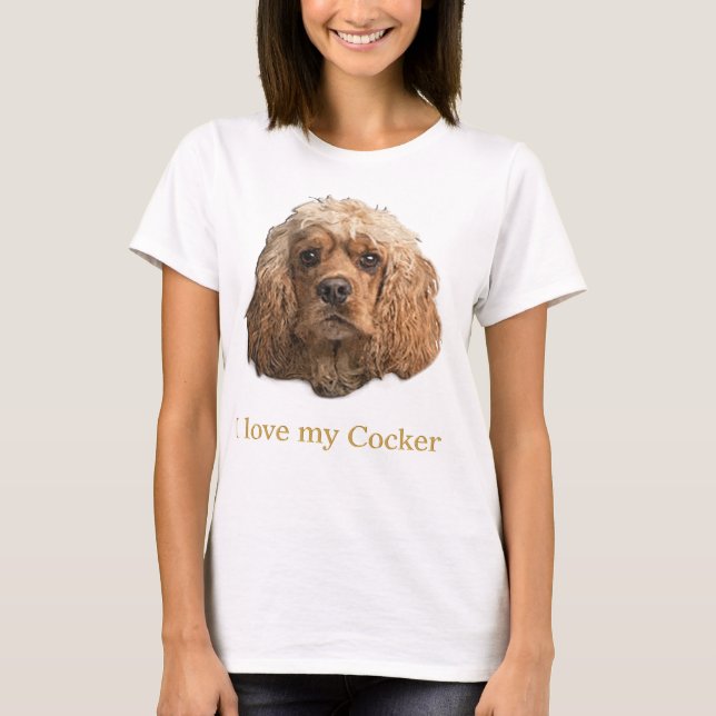 Cocker Spaniel t-shirts (Front)