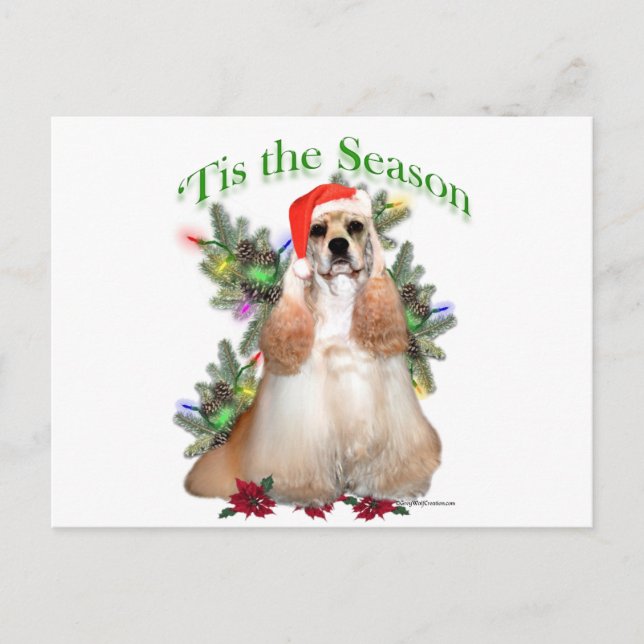 Cocker Spaniel ‘Tis Postcard (Front)