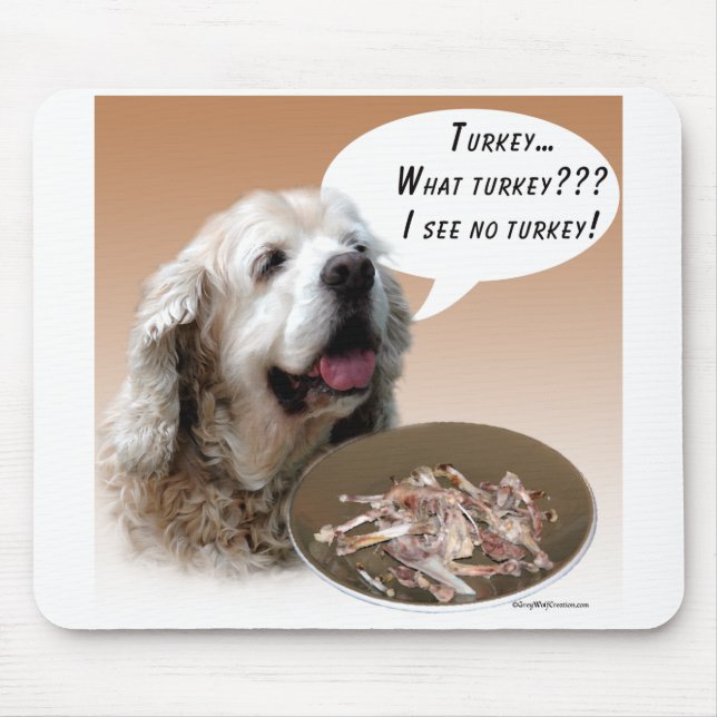 Cocker Spaniel Turkey Mouse Pad (Front)