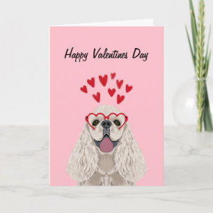 Cocker Spaniel Valentines Card - pet valentines