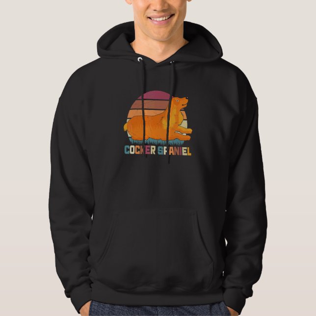 Cocker Spaniel Vintage Cocker Spaniel Dog 1 Hoodie (Front)