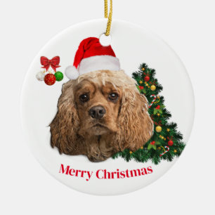 Cocker Spaniels Ceramic Ornament