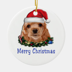 Cocker Spaniels Ceramic Ornament