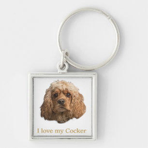 cocker spaniels keychain