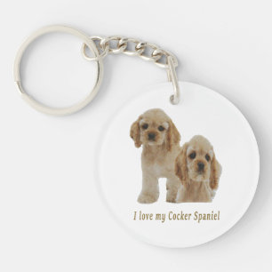 cocker spaniels keychain
