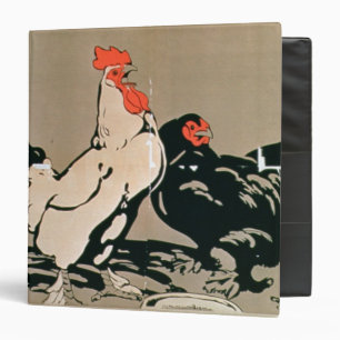 Cockerel and Hen (colour litho) Binder