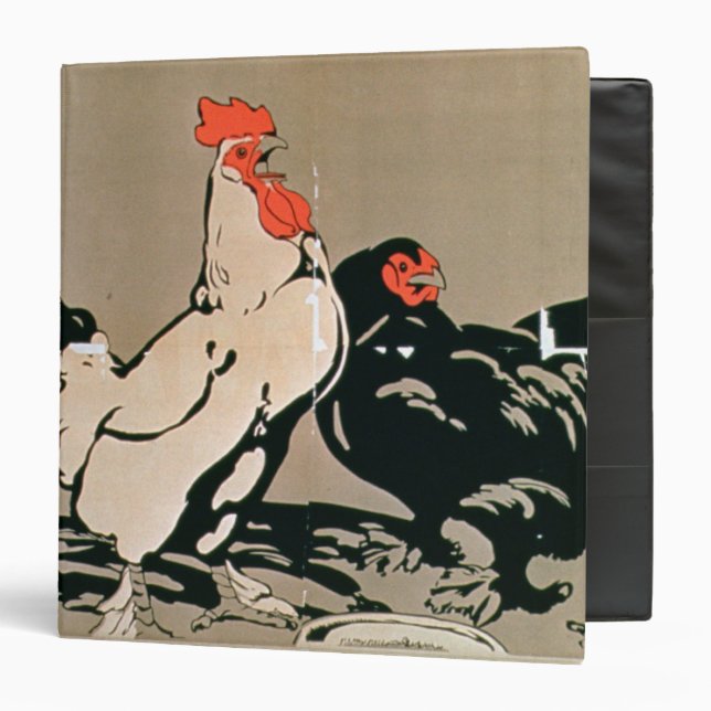 Cockerel and Hen (colour litho) Binder (Front/Inside)