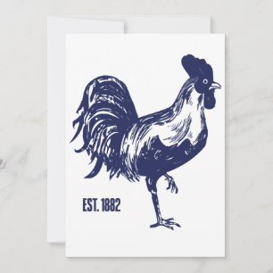 Cockerel Est. 1882 Invitation