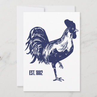Cockerel Est. 1882 Invitation