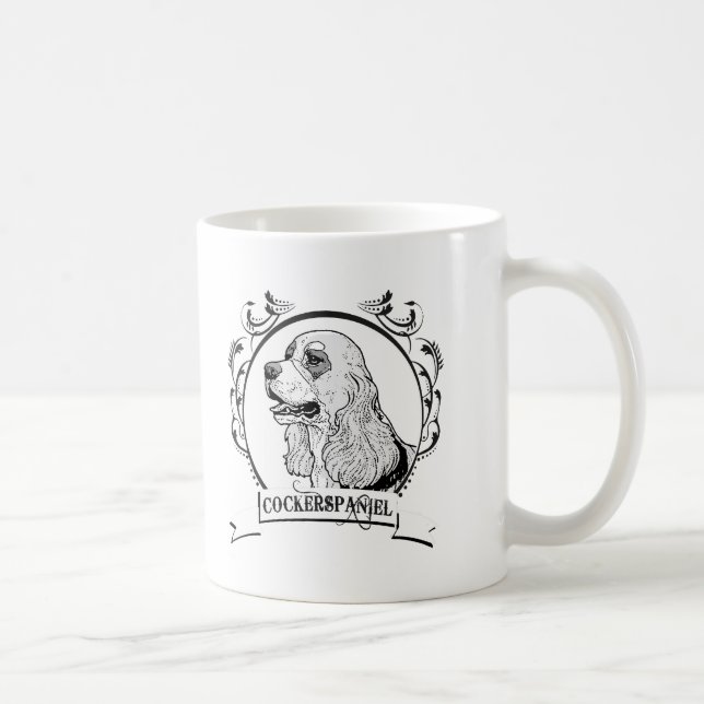 Cockerspaniel T-shirt Coffee Mug (Right)