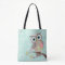 Cocking Head New Fancy Owl All over Print Tote Bag
