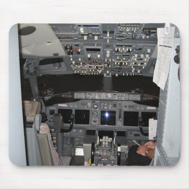 Cockpit Jet Aircraft Mouse Pad (Front)