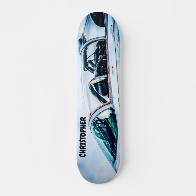 Cockpit Of A Modern Fighter Plane Skateboard (Front)
