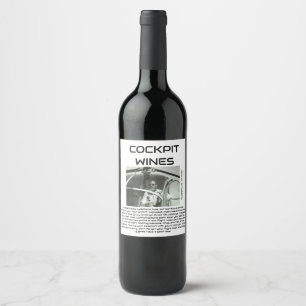 COCKPIT WINES IN MEMORIAM TO JOE GREEN WBZ RADIO WINE LABEL