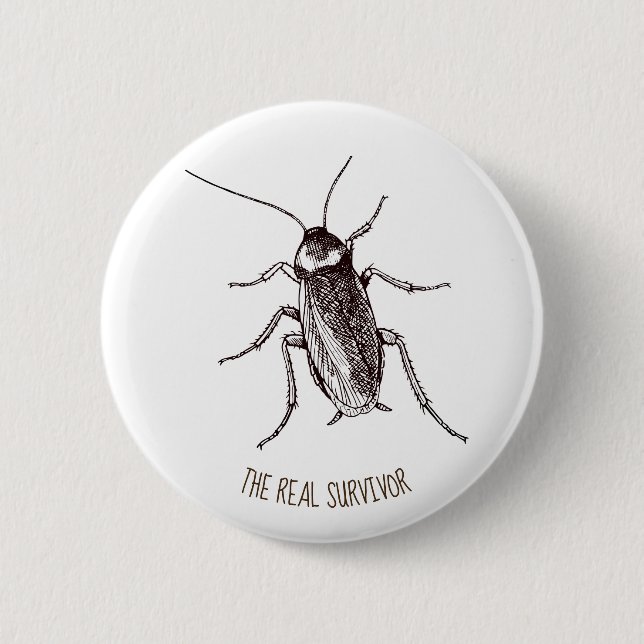 Cockroach 2 Inch Round Button (Front)