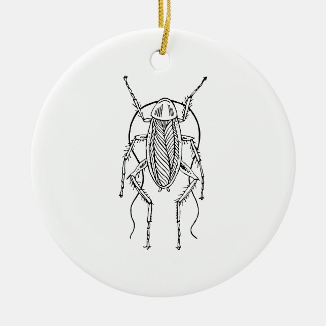 Cockroach Ceramic Ornament (Front)