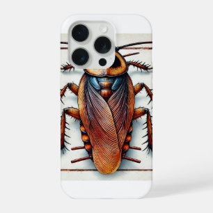 Cockroach dorsal view 230924IREF241 - Watercolor iPhone 15 Pro Case