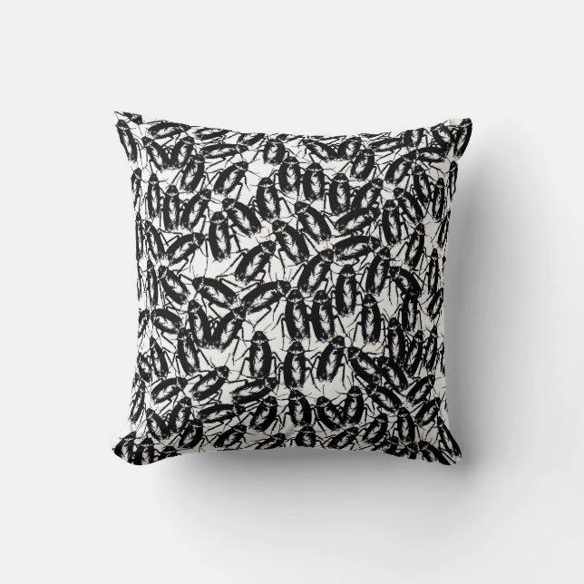 Cockroach Infested Throw Pillow (Front)