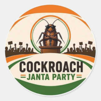 Cockroach Janta Party Logo Sticker