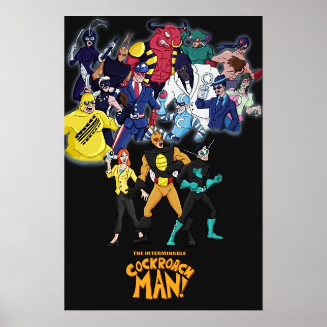 Cockroach Man Villains Poster (Front)