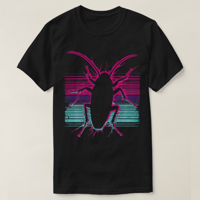 Cockroach Vintage Roach Cucaracha Insect Lover  T-Shirt (Design Front)