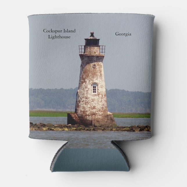 Cockspur Island Lighthouse can cooler (Front)