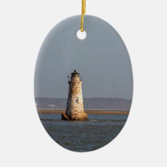 Cockspur Island Lighthouse Ceramic Ornament (Front)