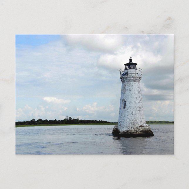 Cockspur Island LIghthouse Postcard (Front)