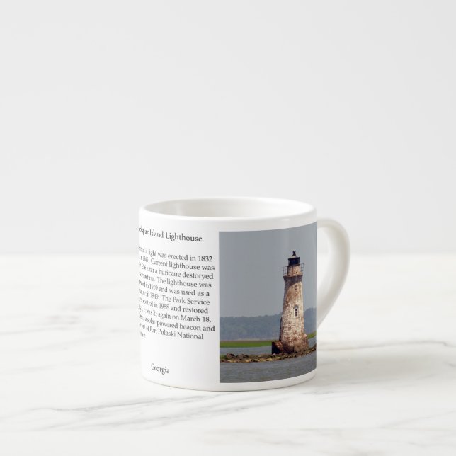 Cockspur Island Lighthouse Specialty Mug (Front Right)
