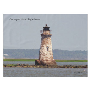 Cockspur Island Lighthouse tablecloth