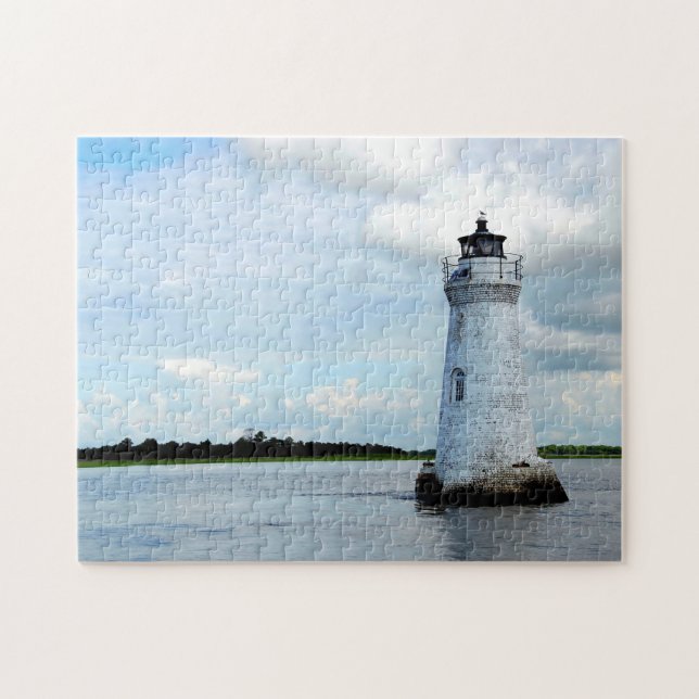 Cockspur Island Lighthouse Tybee Island, Georgia Jigsaw Puzzle (Horizontal)