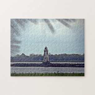 Cockspur Lighthouse Photo created on a Jigsaw Puzzle
