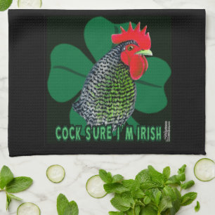 Cocksure I'm Irish! Kitchen Towel