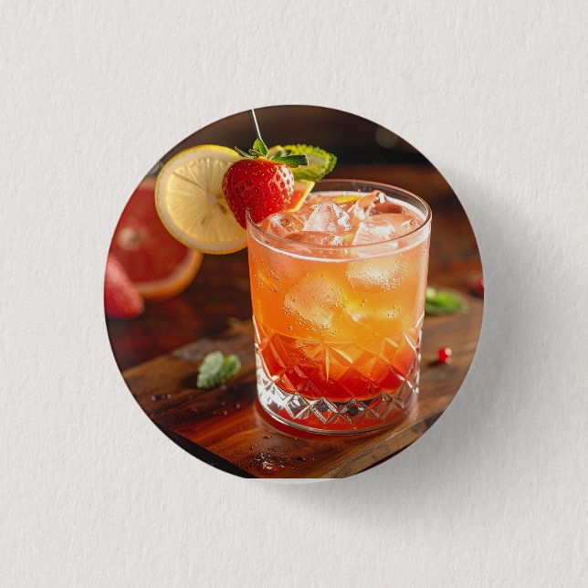 cocktail 1 inch round button (Front)