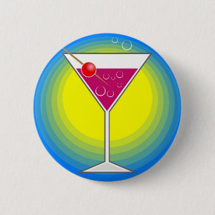 Cocktail 2 Inch Round Button