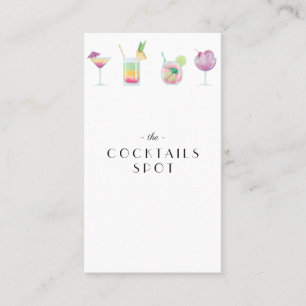 Cocktail and drinks Bar Business Card