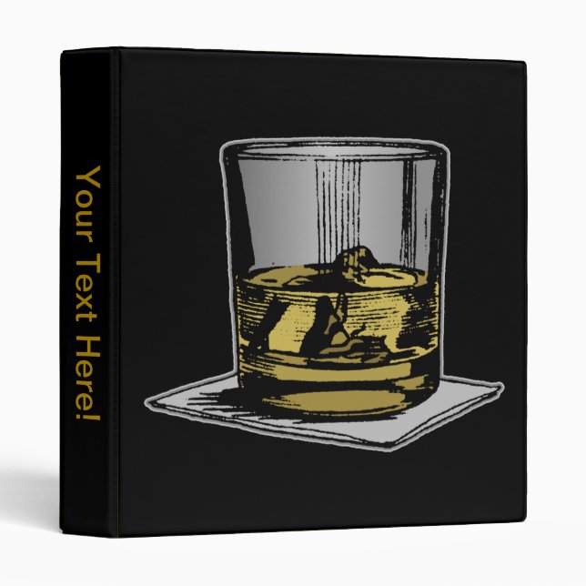 Cocktail and Napkin Design Binder (Front/Spine)